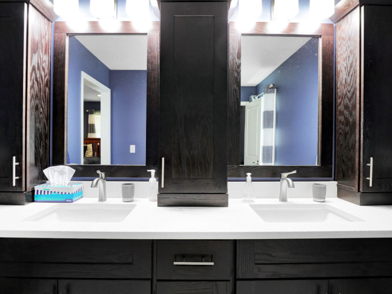 Dual Vanity in Eaton Rapids, MI Bathroom Remodel