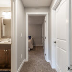 Secondary hallway view of Holt Michigan basement remodel from K Fedewa Builders