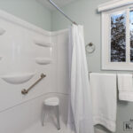 Walk-in shower of Laingsburg Michigan bathroom remodel from K Fedewa Builders