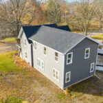 Aerial view of new Owosso Michigan Addition Roofing and Siding