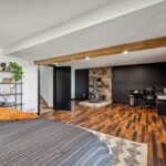 Dewitt Michigan Remodeled Basement into Master Suite from K Fedewa Builders - view from bed