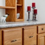 Close-up of Cabinets in Dining Room Remodel in St Johns MI from K Fedewa Builders