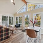 Four Seasons room remodel in East Lansing Michigan by K Fedewa Builders - interior view of entire room