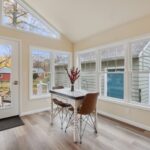 Four Seasons room remodel in East Lansing Michigan by K Fedewa Builders - interior view of dining area
