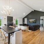 Huge Farmhouse Remodel with Additions from K Fedewa Builders in St Johns MI - Interior Living Room and Dining Room