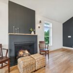 Huge Farmhouse Remodel with Additions from K Fedewa Builders in St Johns MI - Interior Living Room Fireplace
