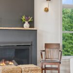 Huge Farmhouse Remodel with Additions from K Fedewa Builders in St Johns MI - Interior Living Room Fireplace Close-Up