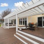 Pergola from K Fedewa Builders in Laingsburg MI - view of deck and pergola as if standing on deck