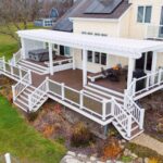 Pergola from K Fedewa Builders in Laingsburg MI - full view from right-angle