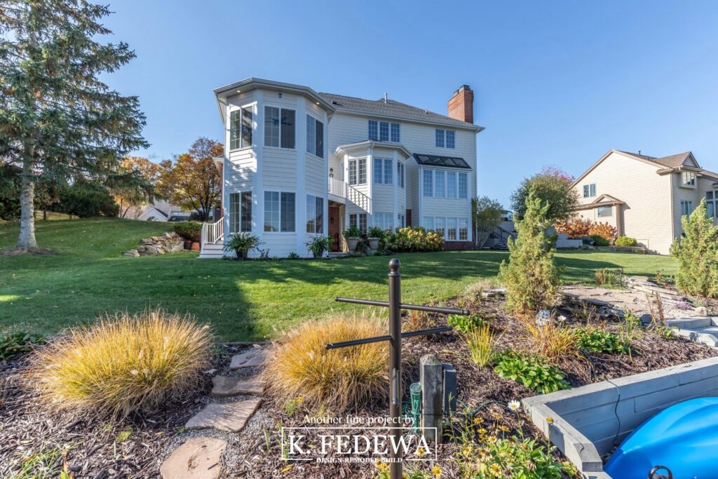 Large two-story addition on Okemos Michigan house from K Fedewa Builders
