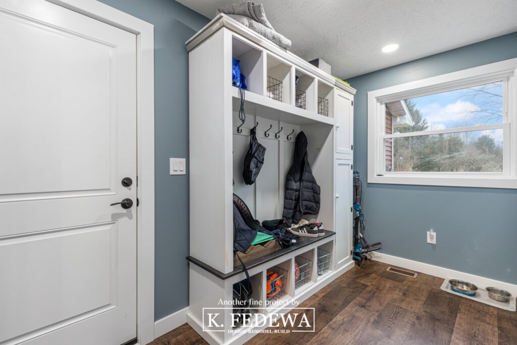 Remodeled mudroom in Dewitt, Michigan from K Fedewa
